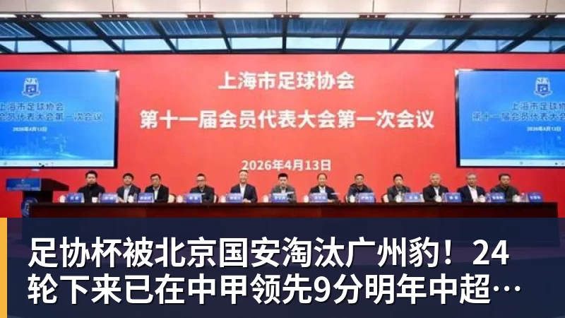 九游体育足协杯被北京国安淘汰广州豹！24轮下来已在中甲领先9分明年中超可能又多家广东球队